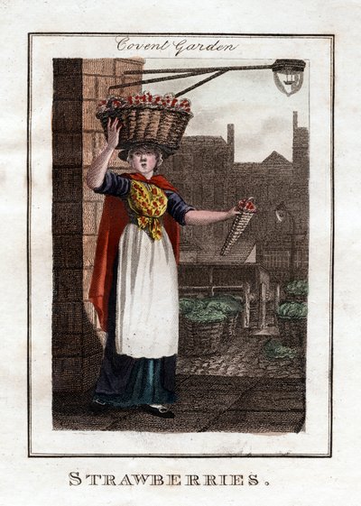 Mansikat, Covent Garden, Lontoo, 1805 tekijältä Unbekannt
