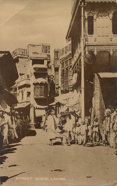 Street Scene, Lahore, . tekijältä Unbekannt