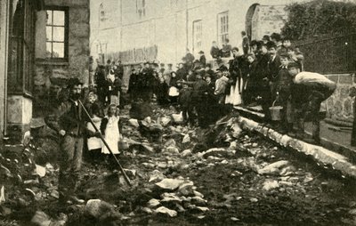 Street St. Ivesissä tulvan käynnin jälkeen, 1901. tekijältä Unbekannt