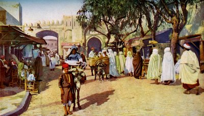 Katukuvaus, Kairouan, Tunisia, vuodelta 1924 tekijältä Unbekannt