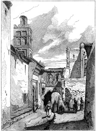 Katunäkymä Tlemcenissä, Algeriassa, 1890 tekijältä Unbekannt