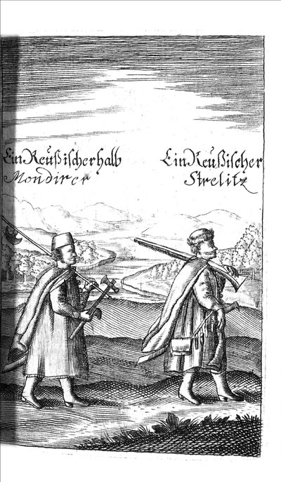 Streltsy: Georg Adam Schleissing These by the Czaaren in Reussland Ivan and Peter Alexewiz, 1693 tekijältä Unbekannt