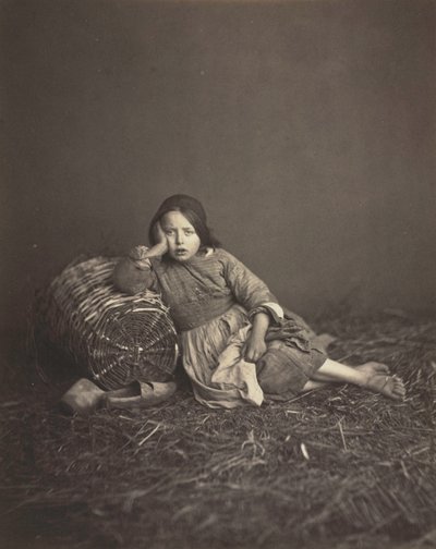 Tutkimus nuoresta talonpoikaistytöstä, n. 1860. tekijältä Unbekannt