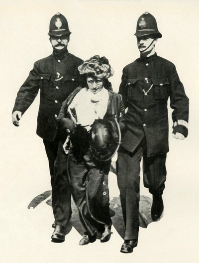 Suffragette pidätetään, c1910, 1947. tekijältä Unbekannt