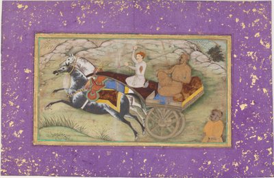 Sulttaani Salim vaunuissa, n. 1603. tekijältä Unbekannt