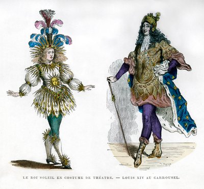 Sun King -teatteriasu ja Ranskan kuningas Ludvig XIV, 1882-1884 tekijältä Unbekannt