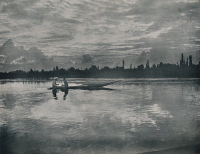 Auringonlasku Dal-järvellä, Kashmir, 1936. tekijältä Unbekannt