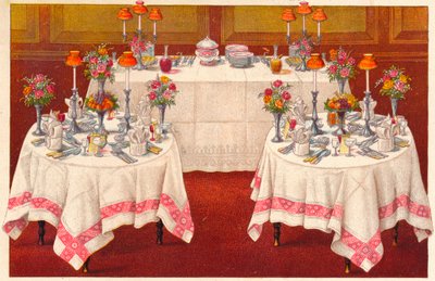 Pöydät ja buffet, c1907. tekijältä Unbekannt