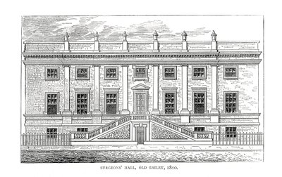 Surgeons Hall, Old Bailey, 1800 tekijältä Unbekannt