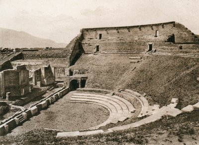 Traaginen teatteri, Pompei, Italia, 1900-luku tekijältä Unbekannt