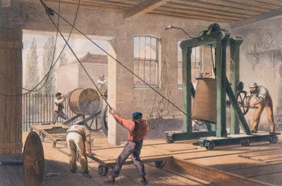 Lennätinlanka Greenwichin tehtaalla, c1865 tekijältä Unbekannt
