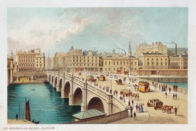 Telfordsin silta Clyden yli Broomielawissa Glasgow