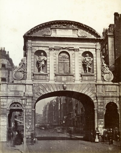 Temple Bar, Lontoo, 1800-luku tekijältä Unbekannt