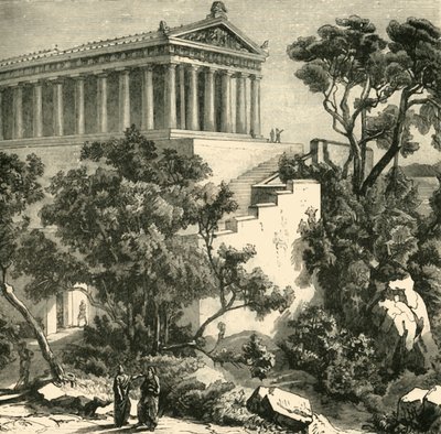 Poseidonin temppeli Kalaunassa, 1890. tekijältä Unbekannt