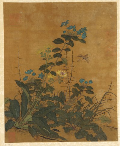 Kymmenen kuvaa kukista, hedelmistä ja linnuista, Ming-dynastia, 1368-1644. tekijältä Unbekannt