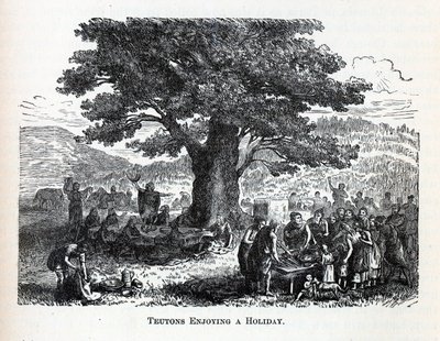Teutonit nauttivat lomasta, 1882 tekijältä Unbekannt