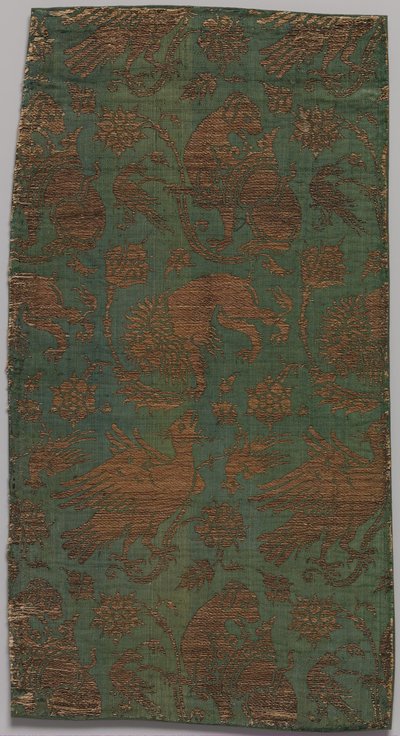 Tekstiili, italialainen, 1300-luvun loppu - 1400-luvun alku. tekijältä Unbekannt