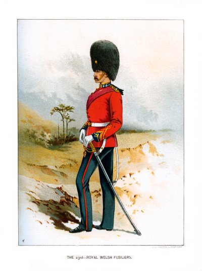 23. Royal Welsh Fusiliers, 1890 tekijältä Unbekannt