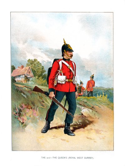 Toinen, The Queens Royal West Surrey, 1890 tekijältä Unbekannt