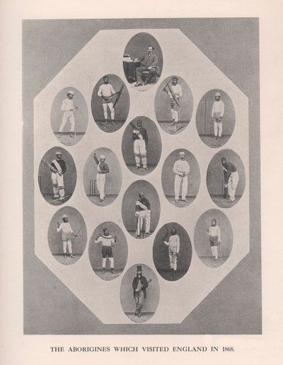 Aboriginaalit, jotka vierailivat Englannissa vuonna 1868, 1912. tekijältä Unbekannt