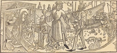 Maagien palvonta, luultavasti 1486. tekijältä Unbekannt