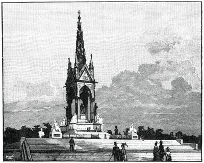 Albert Memorial, Kensington, Lontoo, 1900 tekijältä Unbekannt