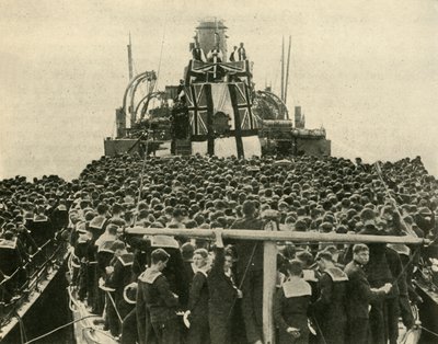 Yorkin arkkipiispa vierailee kuninkaallisen laivaston brittiläisten merimiesten luona, ensimmäinen maailmansota, 1914, c1920. tekijältä Unbekannt