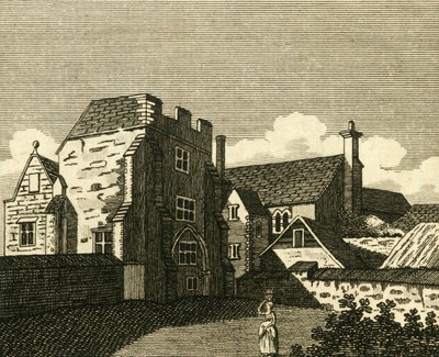 Arkkipiispapalatsin suuri sali, Canterbury, n. 1786. tekijältä Unbekannt