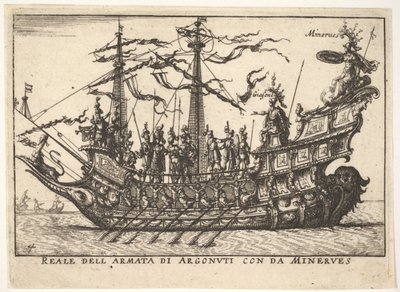 Argonautit, joita johti Minerva Reale dell army di Argonuti da Minervesin kanssa, ser..., 1664. tekijältä Unbekannt