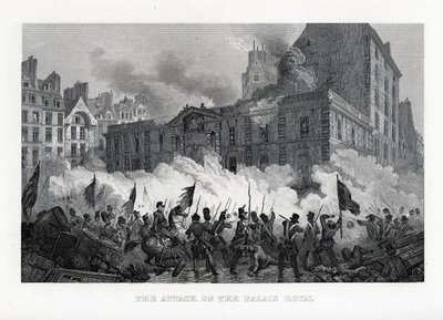 Hyökkäys kuninkaalliseen palatsiin, 1882 tekijältä Unbekannt