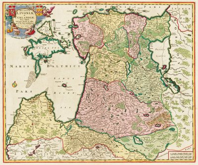 Itämeri Alkaen: Nova Tabula, 1705 tekijältä Unbekannt