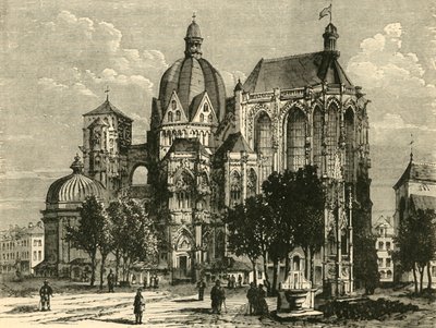 Aachenin basilika eli Aix-La-Chapelle, 1890. tekijältä Unbekannt