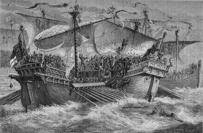 Doverin taistelu, 24. elokuuta 1217, c1880 tekijältä Unbekannt