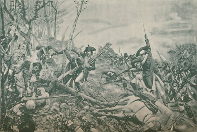 Jemmapesin taistelu, lähellä Monsia, Belgia, 6. marraskuuta 1792, 1896 tekijältä Unbekannt