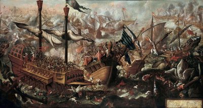 Lepanton taistelu, 1600-luku tekijältä Unbekannt