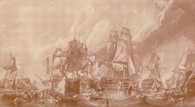 Trafalgarin taistelu, 1805, 1896. tekijältä Unbekannt