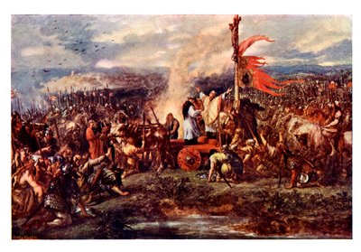 Standardin taistelu, 1138 jKr., 1800-luku tekijältä Unbekannt