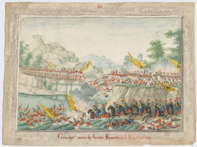 Taistelu Kamchik-joella 15. lokakuuta 1828, 1829 tekijältä Unbekannt