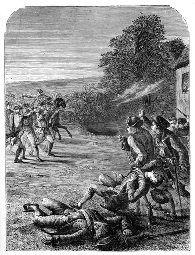 Lexingtonin ja Concordin taistelut, 19. huhtikuuta 1775, 1872 tekijältä Unbekannt