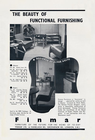Toimivan sisustuksen kauneus - Finmar, 1939 tekijältä Unbekannt