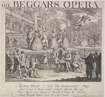 Kerjäläisten ooppera, 1728. tekijältä Unbekannt