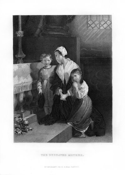 Surullinen äiti, 1872 tekijältä Unbekannt