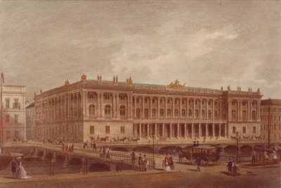 Berliinin pörssi Burgstrassella, 1860-luvun loppu - 1870-luvun alku tekijältä Unbekannt