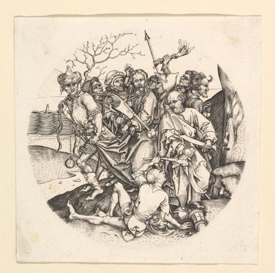The Betrayal of Christ -kopio roundelissa, n. 1435-1491. tekijältä Unbekannt