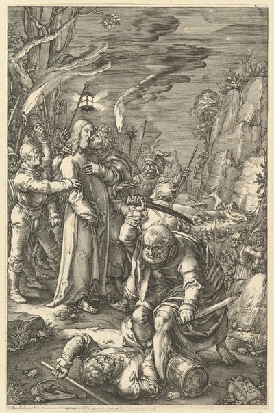 Kristuksen pettäminen, Kristuksen kärsimyksestä, n. 1598-1617. tekijältä Unbekannt