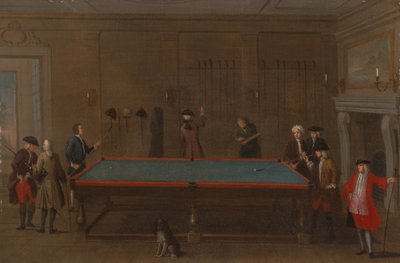 Biljardihuone, n. 1725. tekijältä Unbekannt