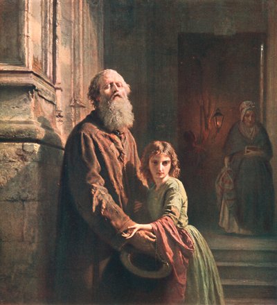 Sokea kerjäläinen, 1853, c1902. tekijältä Unbekannt