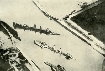 Zeebruggen sataman tukkiminen, 1919. tekijältä Unbekannt