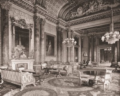 Blue Drawing Room, Buckinghamin palatsi, Lontoo, 1894. tekijältä Unbekannt