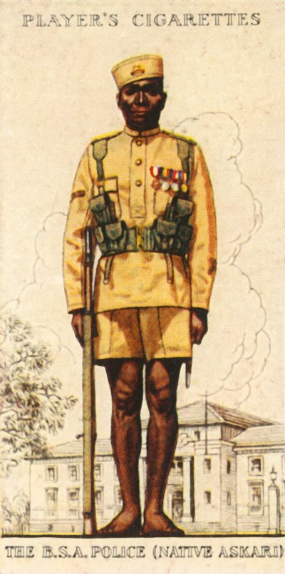 Brittiläinen Etelä-Afrikan poliisin syntyperäinen Askari, 1936. tekijältä Unbekannt